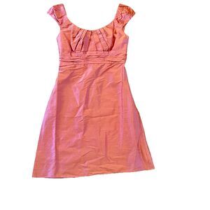 Watters & Watters A-Line Sz 4 Dupioni Silk Prom Bridesmaid Dress Made in USA